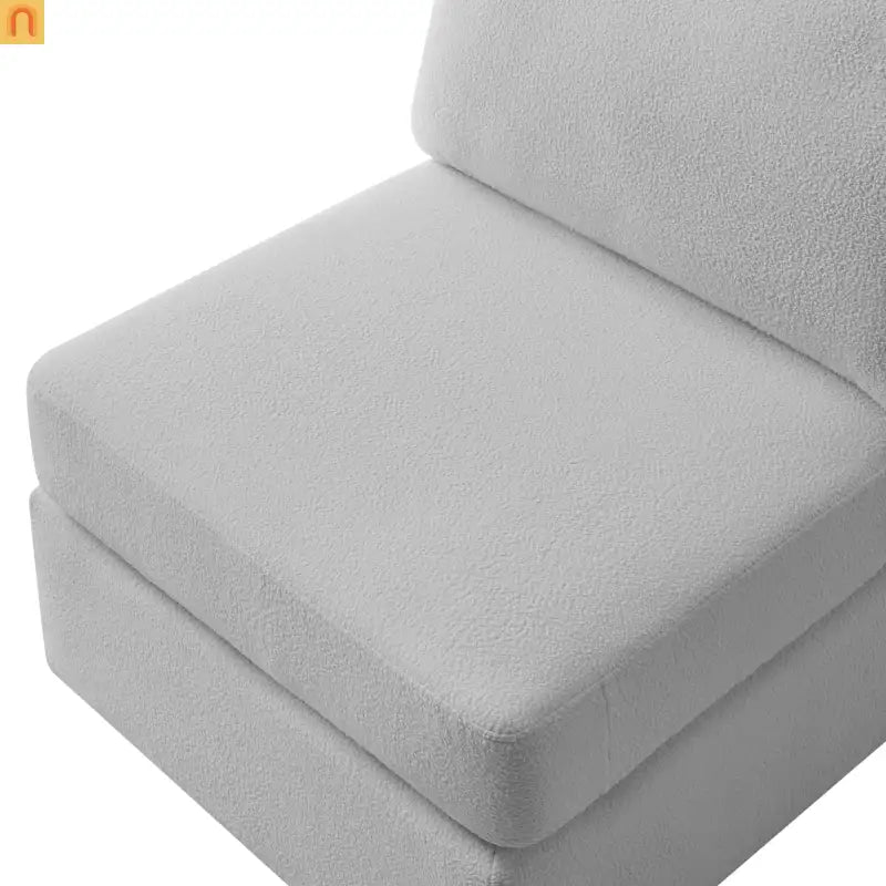 Sectional Sofa Modular Performance Fabric Gray 6-Seat 93in