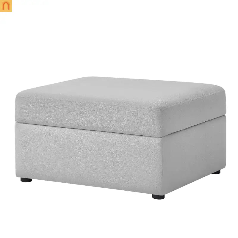 Sectional Sofa Modular Performance Fabric Gray 6-Seat 93in