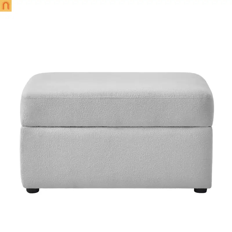 Sectional Sofa Modular Performance Fabric Gray 6-Seat 93in