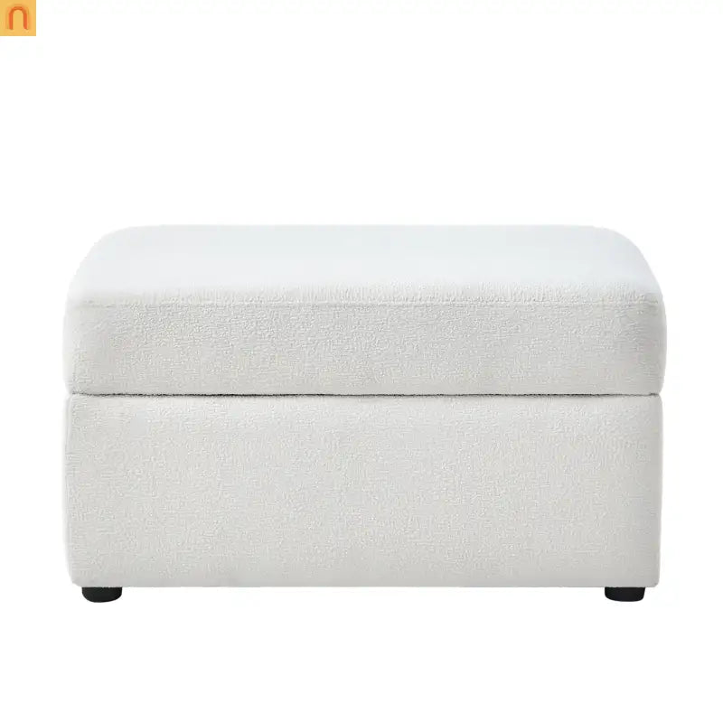 Sectional Sofa Modular Performance Fabric Ivory 6-Seat 93in