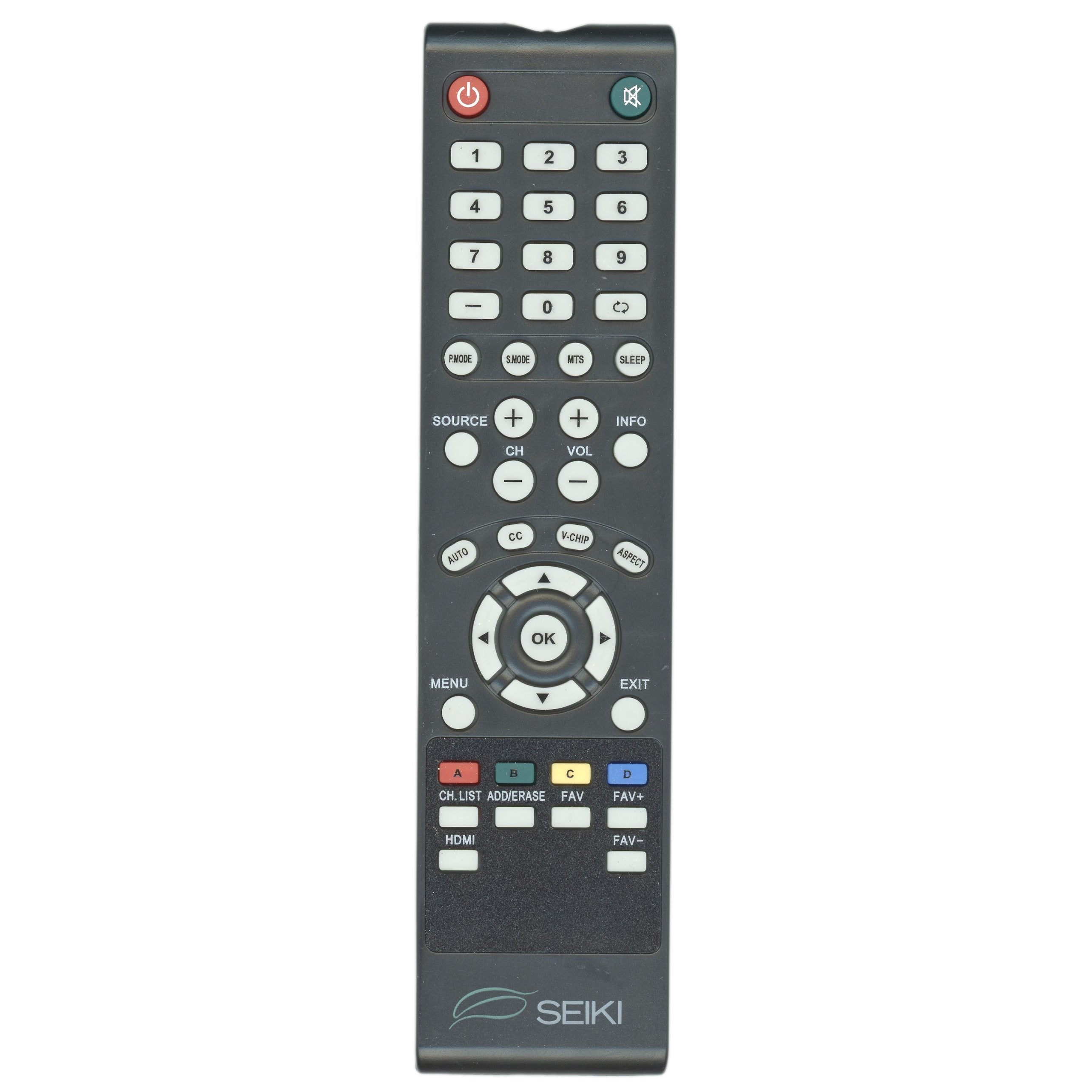 Seiki 84504503B01 Standard TV Remote Control | IR - 84504503B01