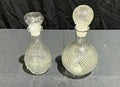 Set of 2 Crystal Glass Decanters