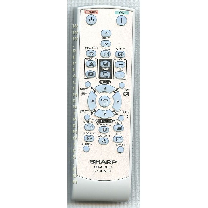 Substitute for Sharp GA837WJSA Projector Remote Control [RR3720]