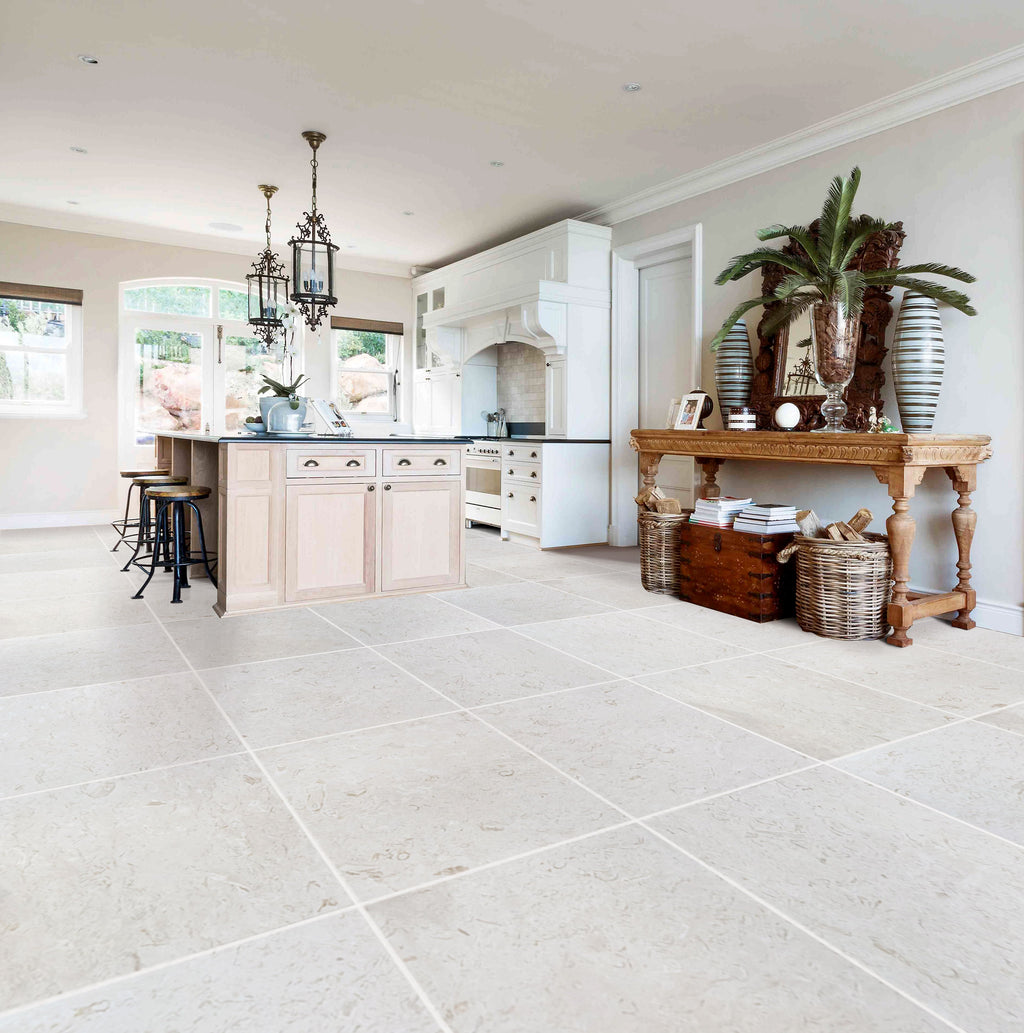 Limestone Tile White Shell Stone Natural Stone Floor and Wall Premium Quality