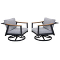 2 Nova Aluminum Swivel Rocking Chair