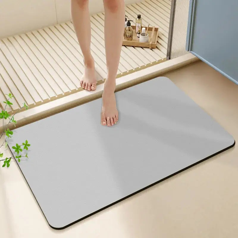 DecorBites™ Diatom Ooze Bath Rug: Super Absorbent Non-slip Mat for Bathroom & Toilets