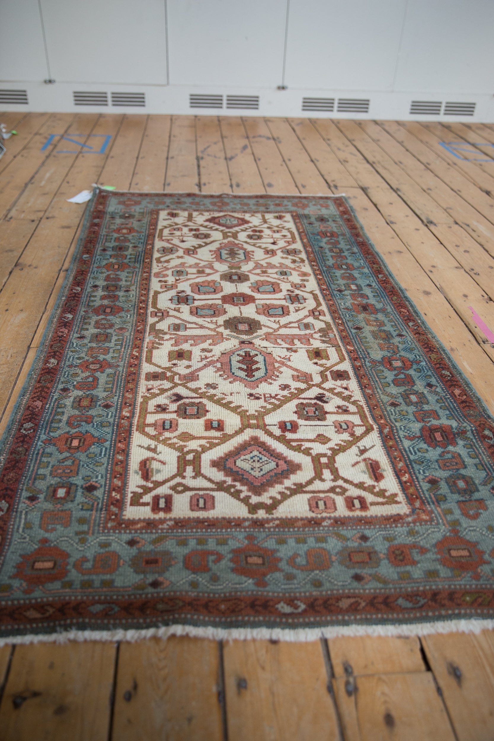 3x6 Vintage Distressed Hamadan Rug Runner