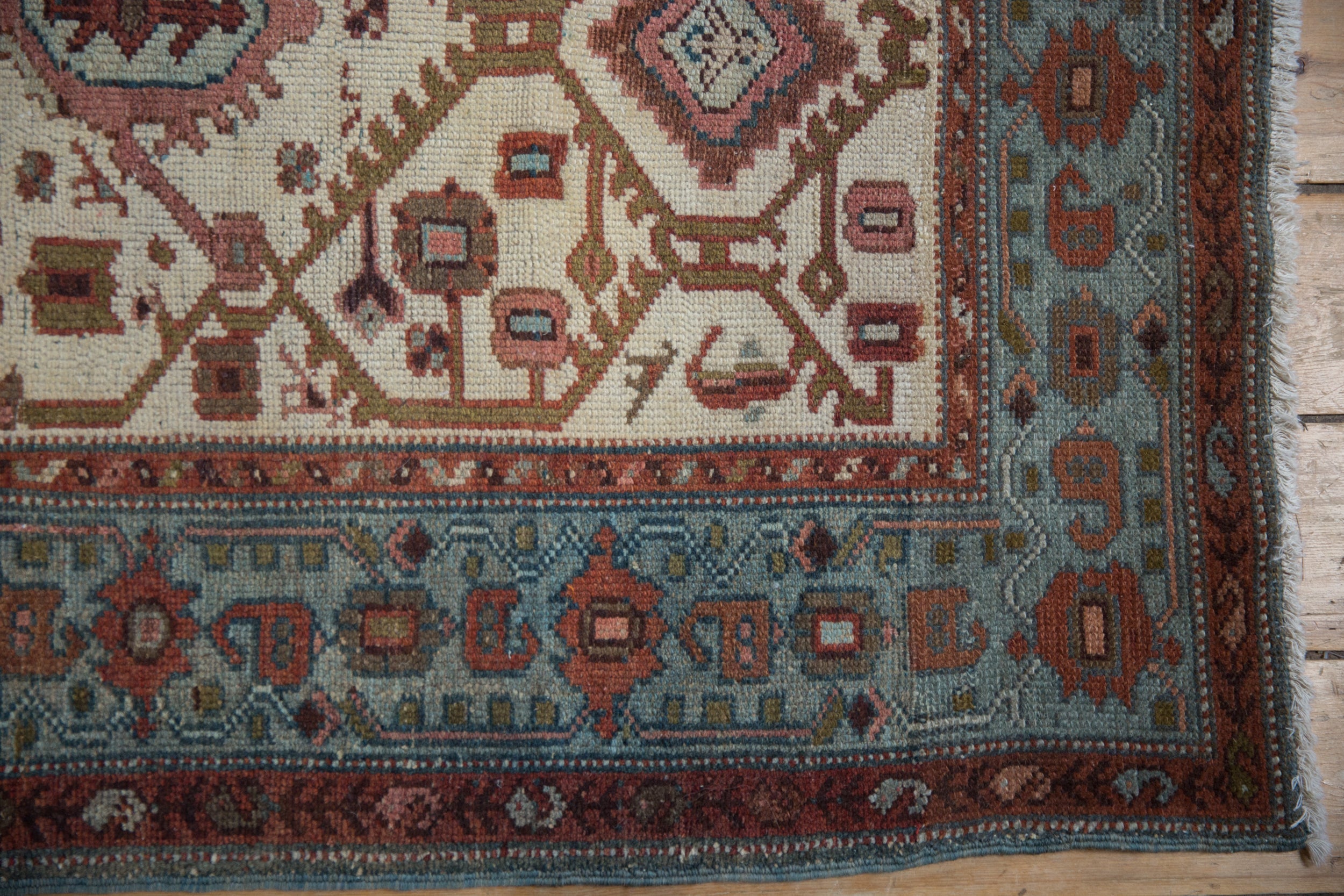 3x6 Vintage Distressed Hamadan Rug Runner