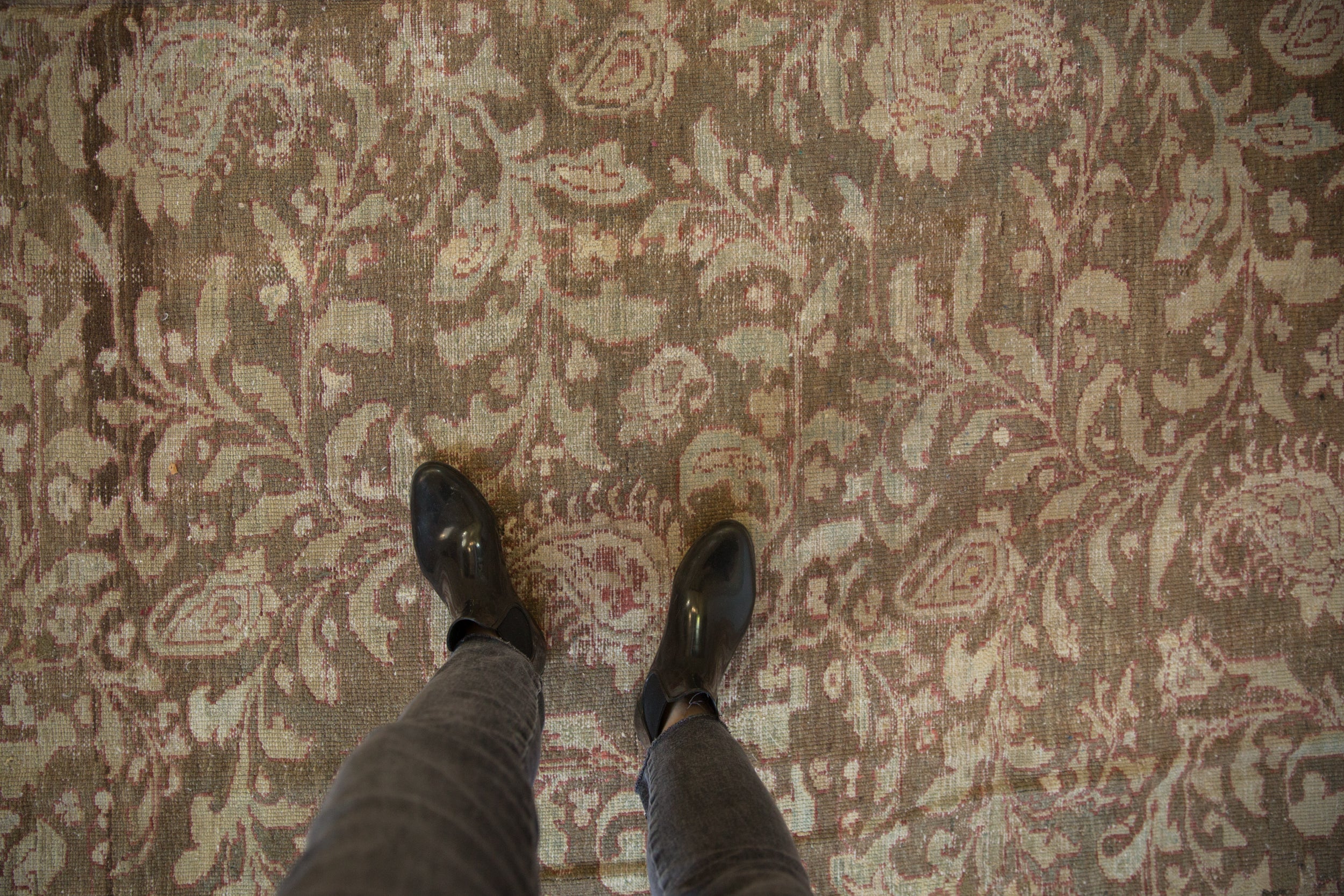 12x15 Vintage Distressed Malayer Carpet