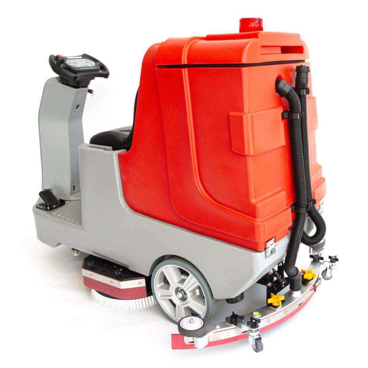 SM860 34" Ride-On Floor Scrubber, Dual Brush, 34.3 / 37 Gal Tanks