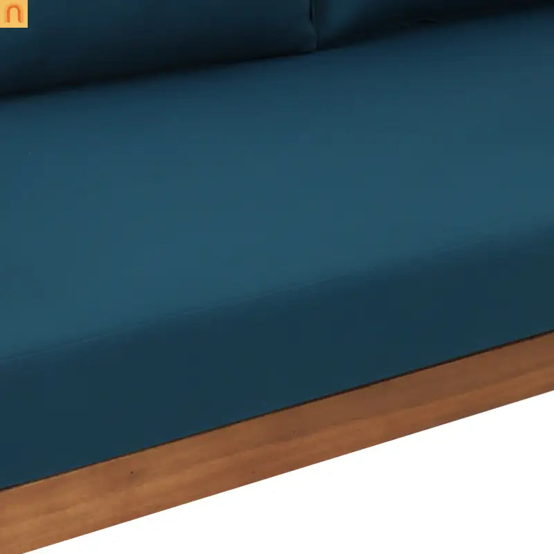 Outdoor Patio Acacia Wood Teak 3-Seater Cushions Included 67.75in