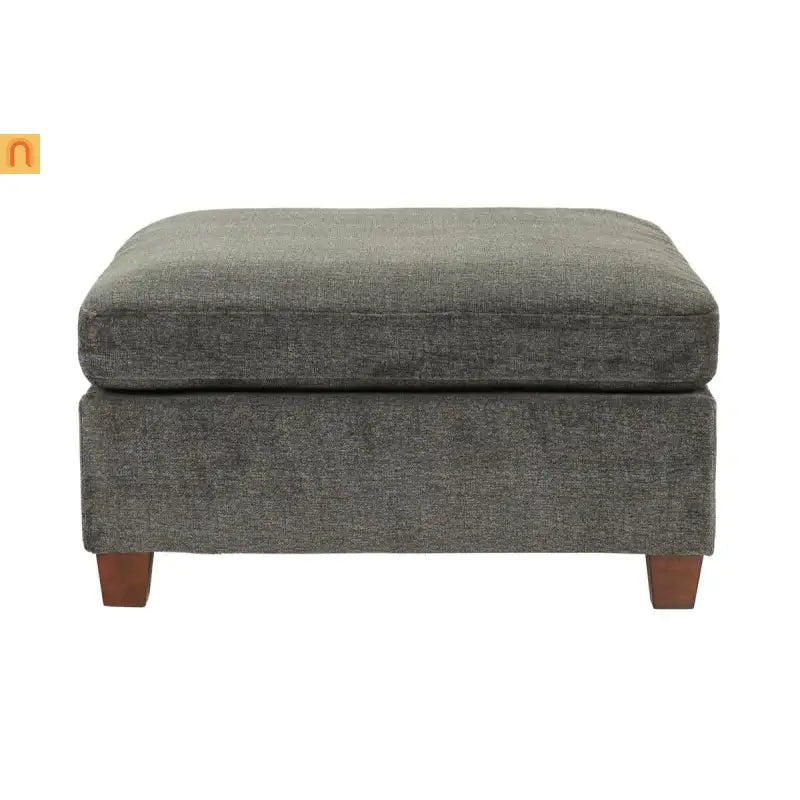 Sofa Modular Chenille Gray 8-Piece Chaise Ottoman