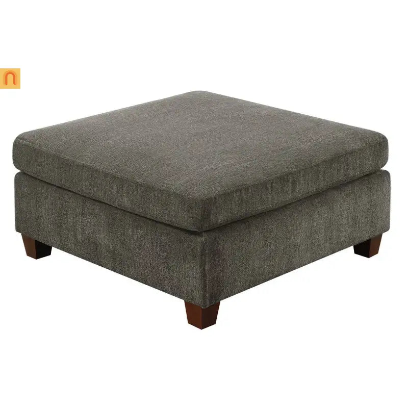 Sofa Modular Chenille Gray 8-Piece Chaise Ottoman
