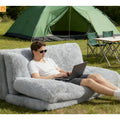 Mattress Floor Sofa Plush Light Gray Folding 12in 528 lb No Assembly