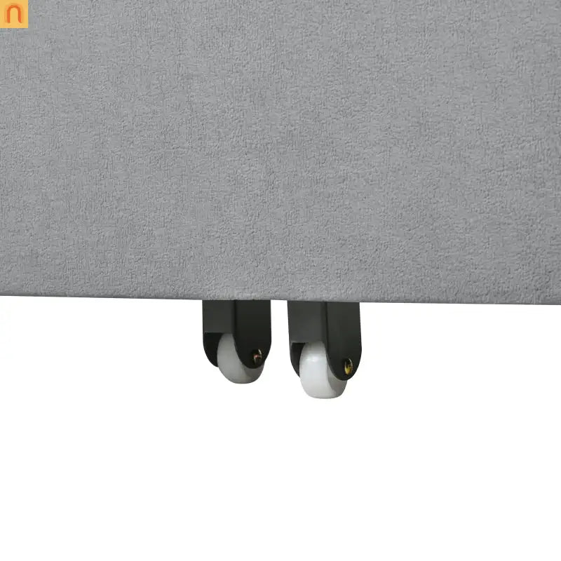 Sofa Bed Convertible Chenille Gray Queen Sleeper Storage Pockets 71in