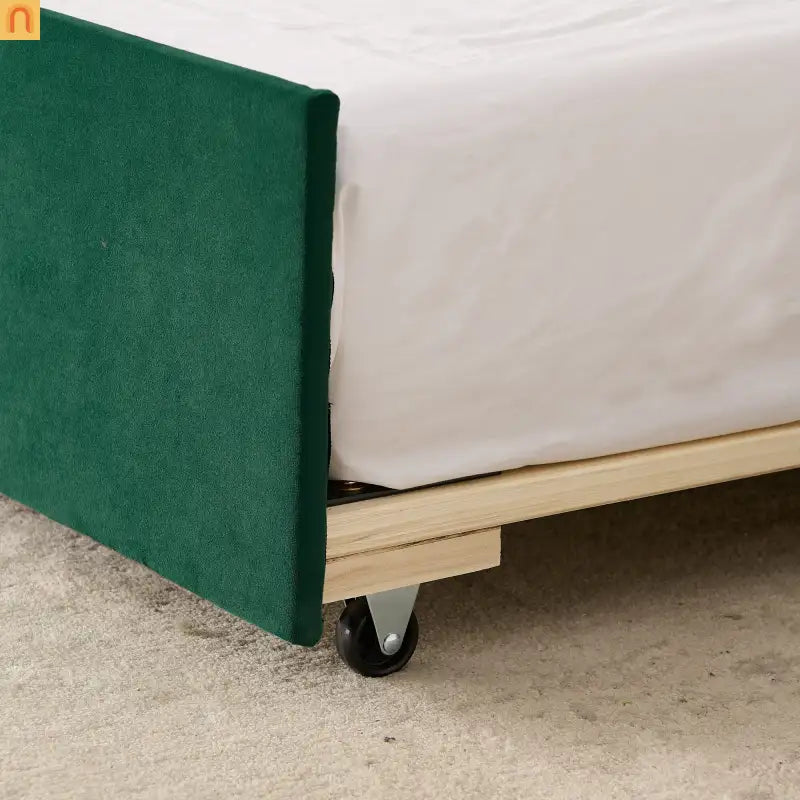 Sofa Daybed Velvet Green Twin Trundle USB Tufted 300 lb 81in