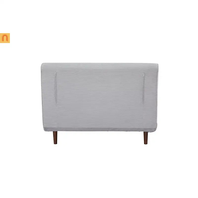 3-in-1 Convertible Sofa Bed Light Gray Polyester
