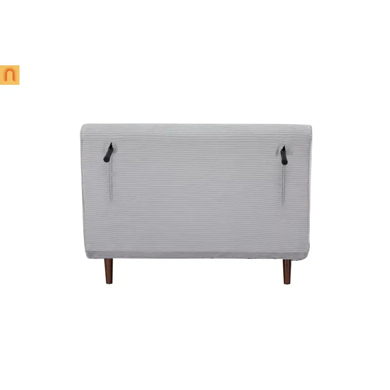3-in-1 Convertible Sofa Bed Light Gray Polyester