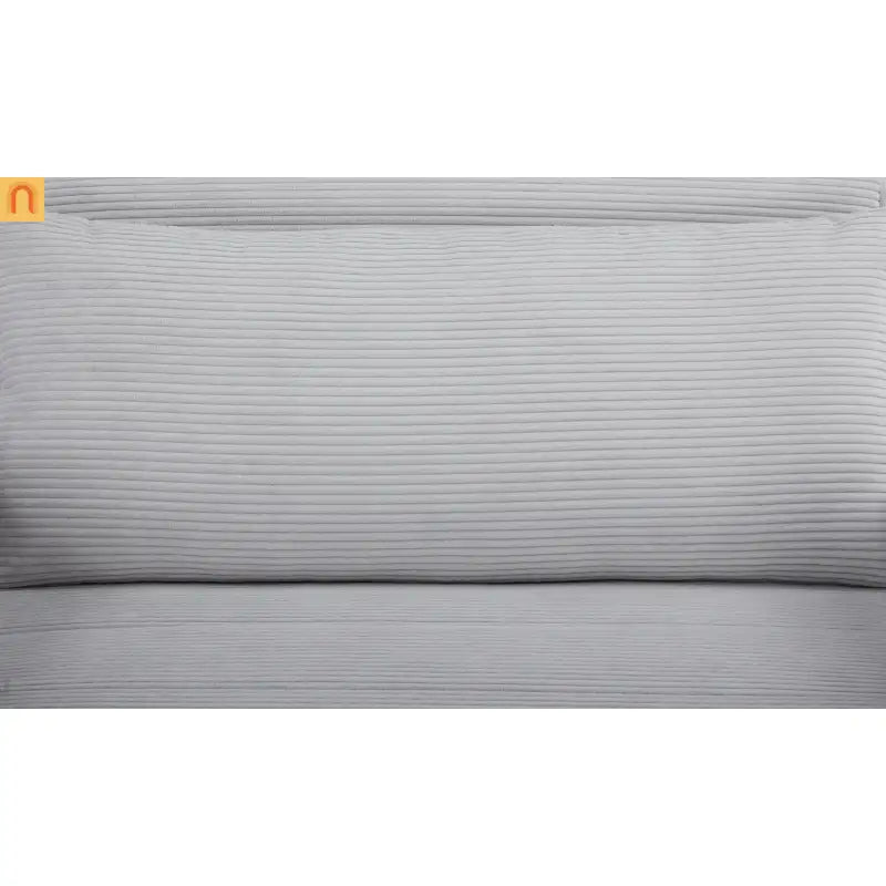 3-in-1 Convertible Sofa Bed Light Gray Polyester