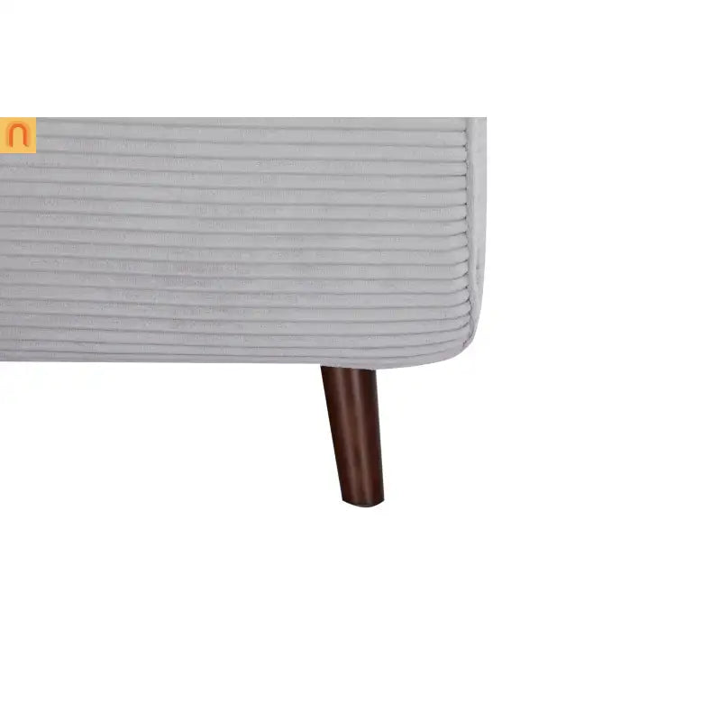 3-in-1 Convertible Sofa Bed Light Gray Polyester