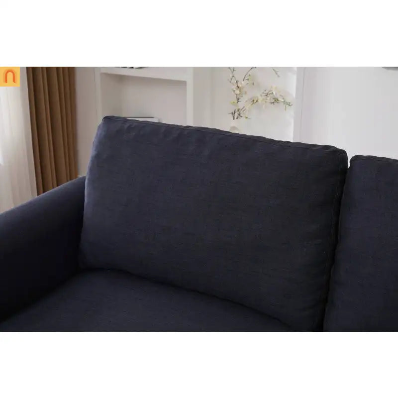 Mattress Memory Foam 3in Pull-Out Sofa Bed Dark Gray Linen Queen