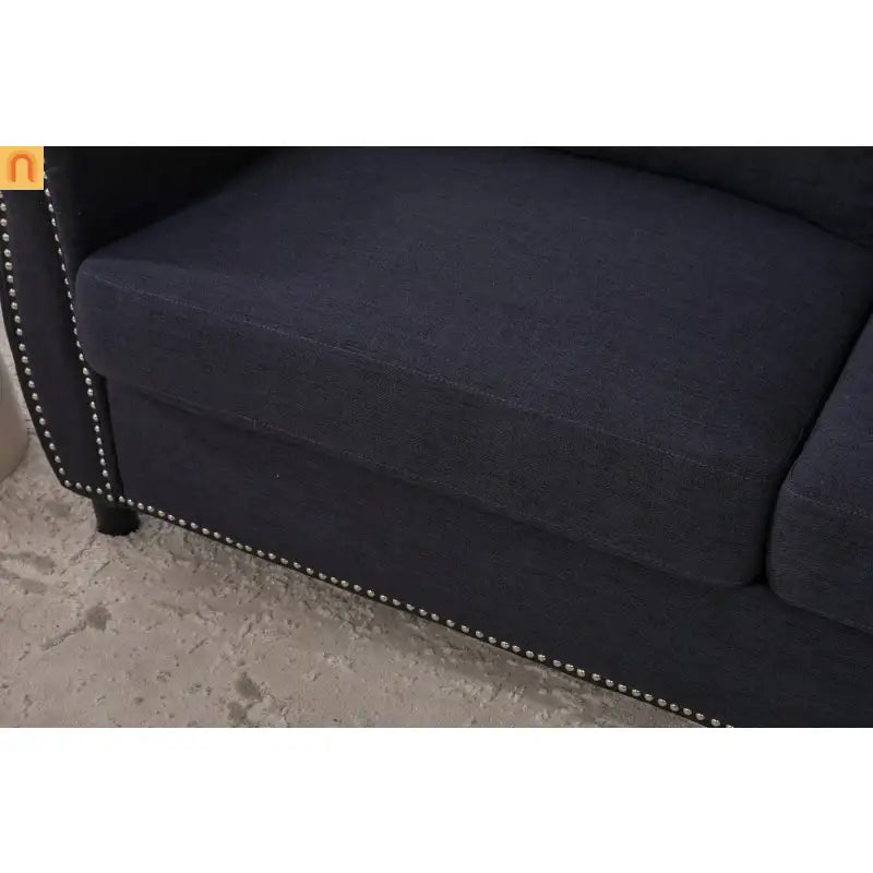 Mattress Memory Foam 3in Pull-Out Sofa Bed Dark Gray Linen Queen