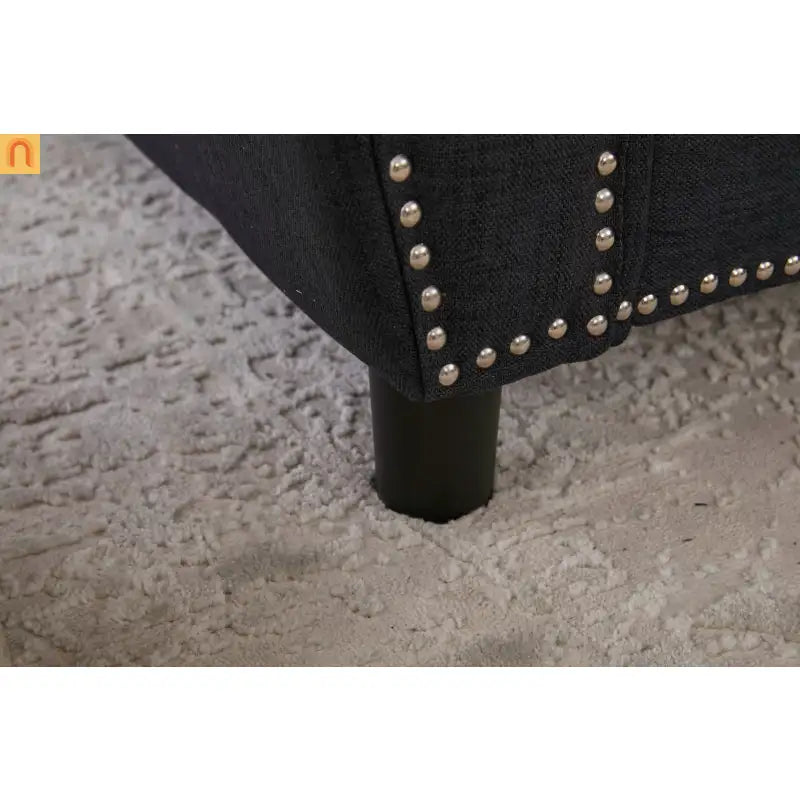 Mattress Memory Foam 3in Pull-Out Sofa Bed Dark Gray Linen Queen