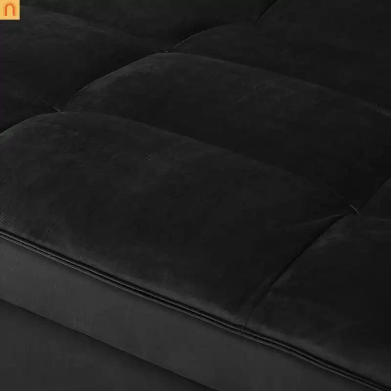 Sofa Bed Velvet Black 3-in-1 Convertible Recliner 500 lb 58in