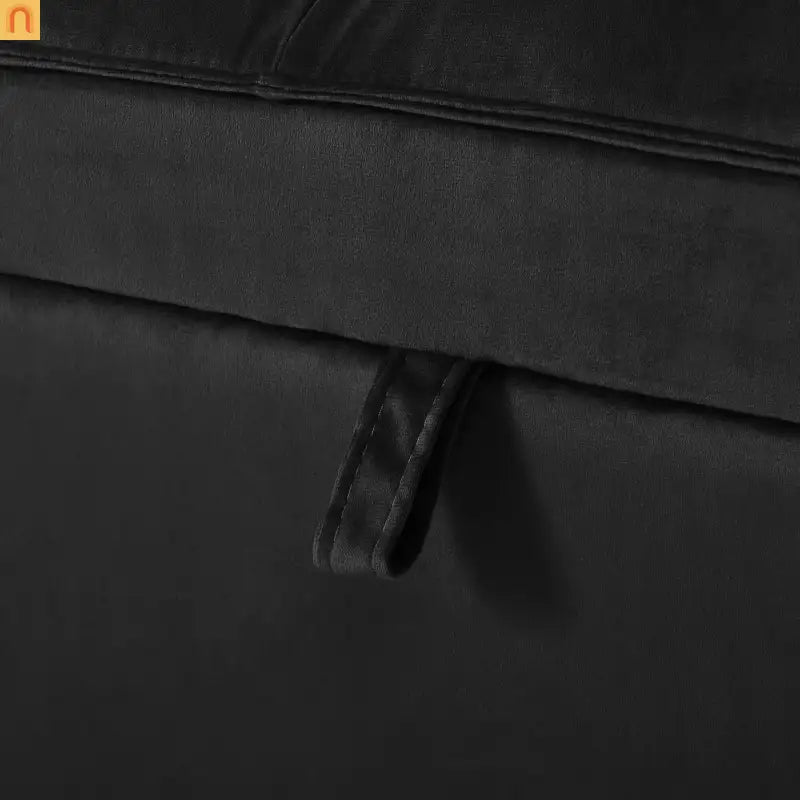 Sofa Bed Velvet Black 3-in-1 Convertible Recliner 500 lb 58in