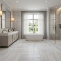 White Marble Polished Floor and Wall Tile with Natural Veining