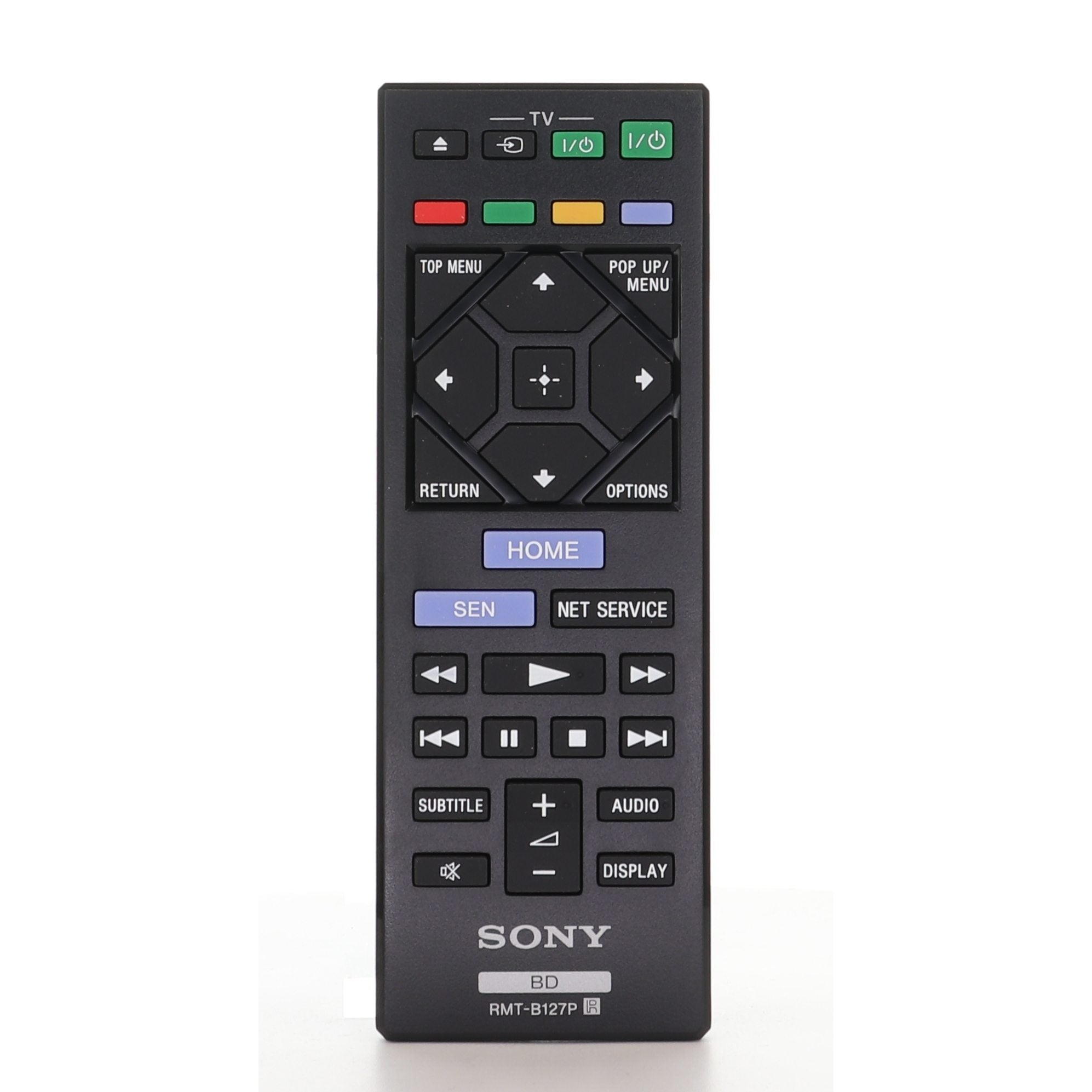 Substitute for Sony RMT-B127P Blu-ray Disc Player Remote Control - 1-492-681-11 /  1-492-681-21 [RRB126A]