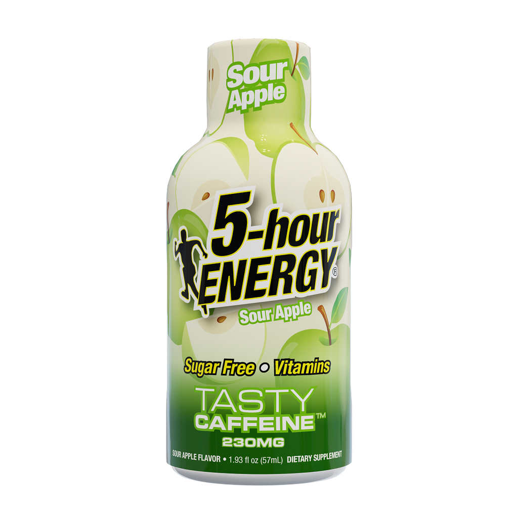 24 Pack 5-hour ENERGY Extra Strength Shots, Sour Apple Flavor Flavor, 1.93 Fl Oz