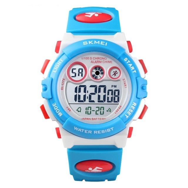 Sport Children Watch Waterproof LED Digital Kids Watches Luxury Electronic Watch Digital Sport Watches Outdoor Waterproof LED 7 Color Lights Electronic Watches For Girls Boys With Alarm Stopwatch Child Wrist Watch