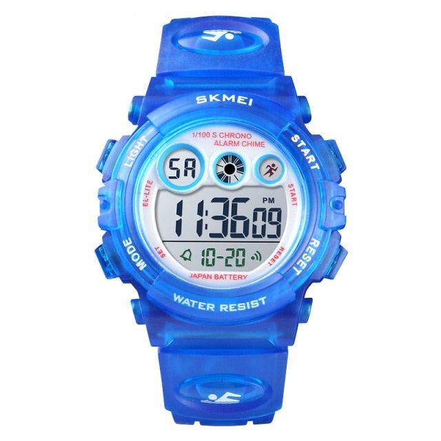 Sport Children Watch Waterproof LED Digital Kids Watches Luxury Electronic Watch Digital Sport Watches Outdoor Waterproof LED 7 Color Lights Electronic Watches For Girls Boys With Alarm Stopwatch Child Wrist Watch