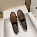 Spring and Autumn New British Style Small Leather Shoes Commuting Work Shoes Flat Flat Single Shoes