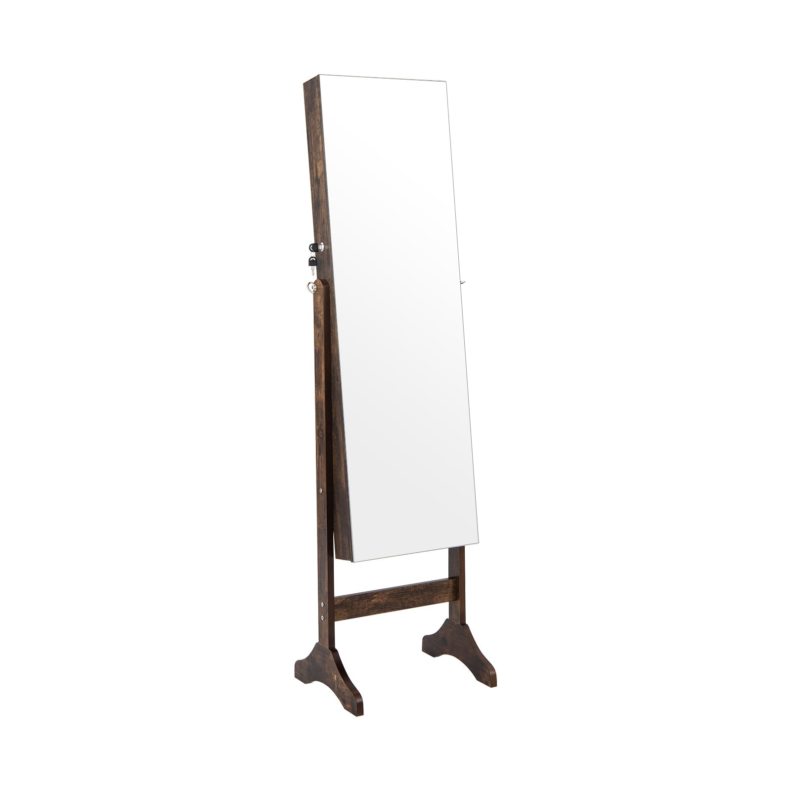 Standing Jewelry Cabinet with Full Length Mirror