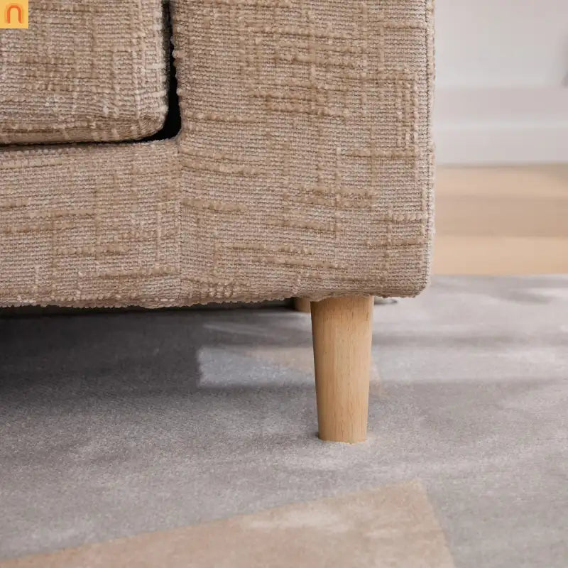 Bench Chenille Wheat Backless Armrests 83