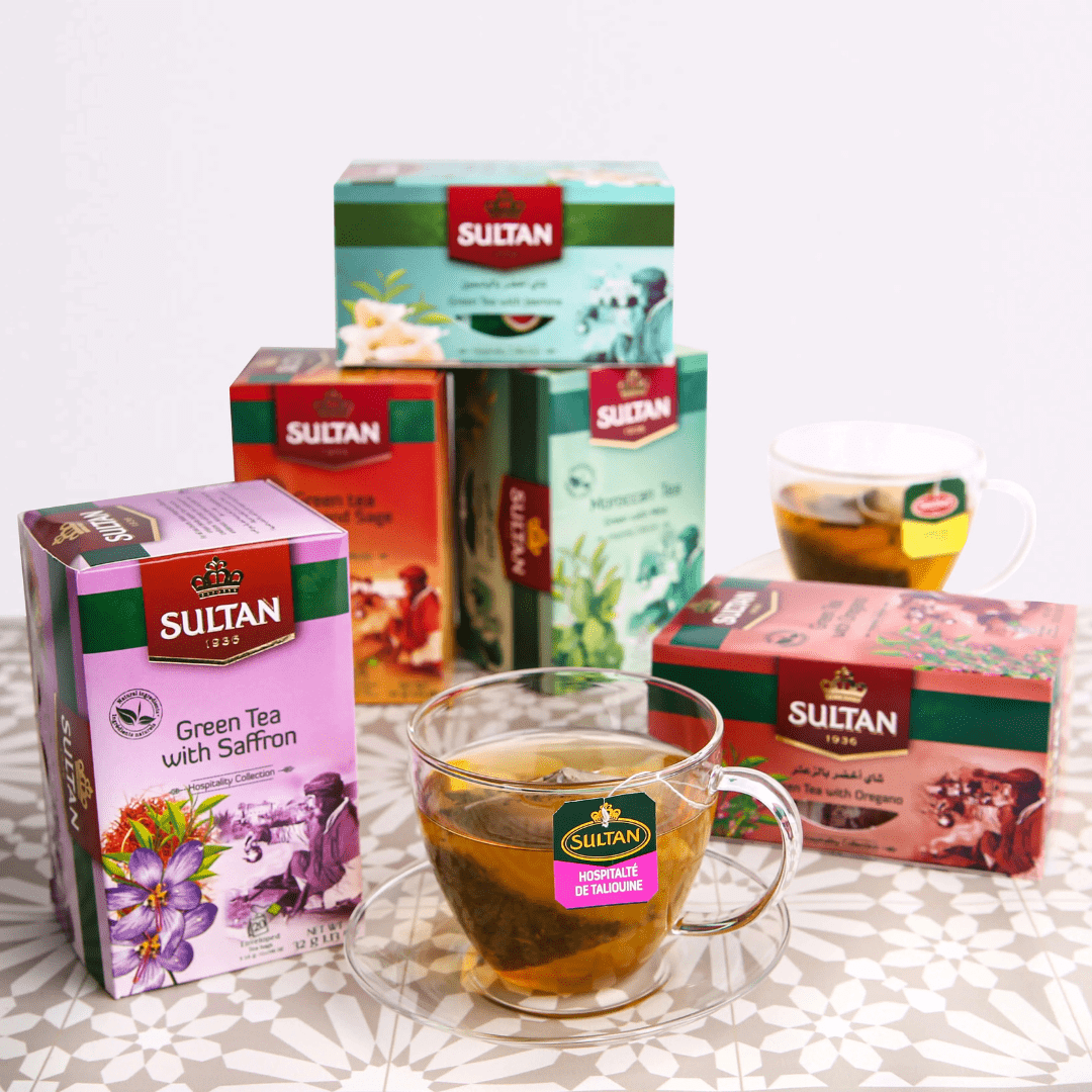 Sultan Green Tea with Saffron - 20 Tea Bags
