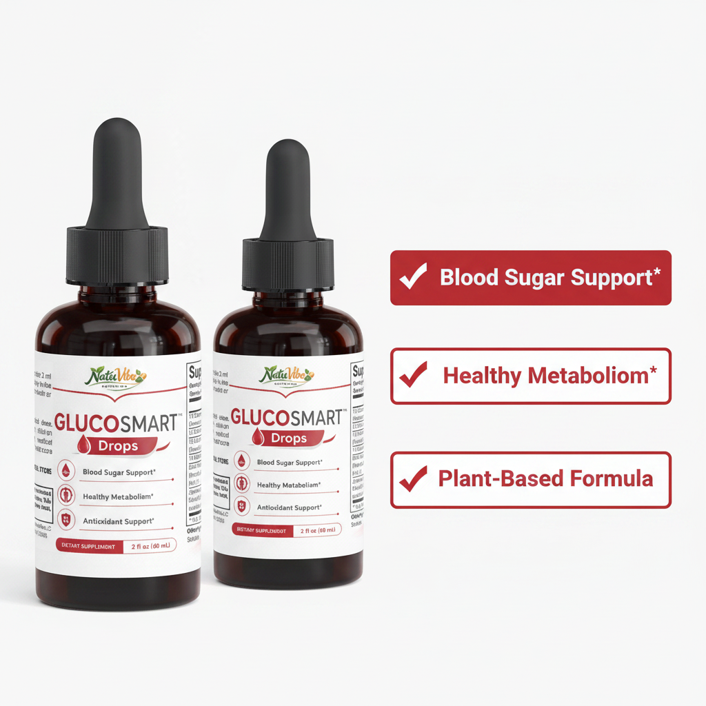 GlucoSmart Herbal Glucose Wellness Drops 2-Pack, 2 x 60ml