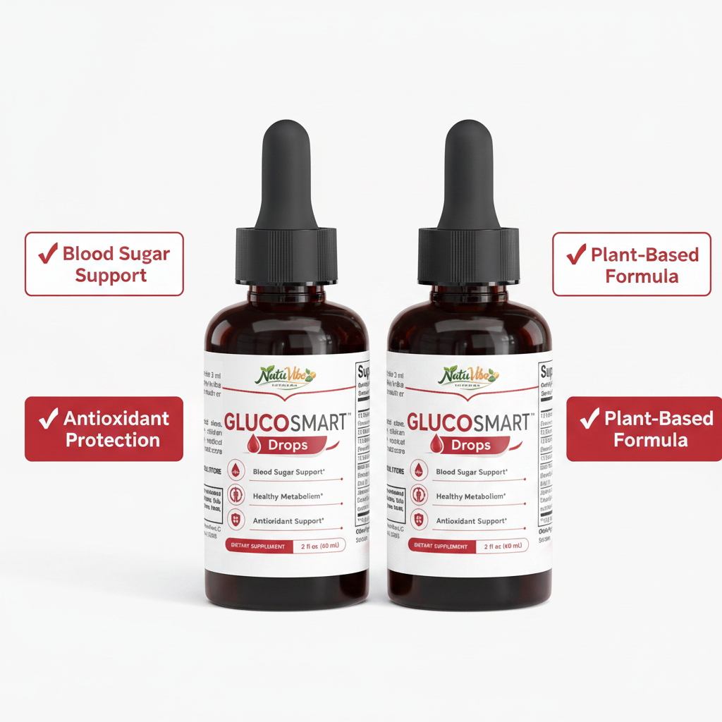 GlucoSmart Herbal Glucose Wellness Drops 2-Pack, 2 x 60ml