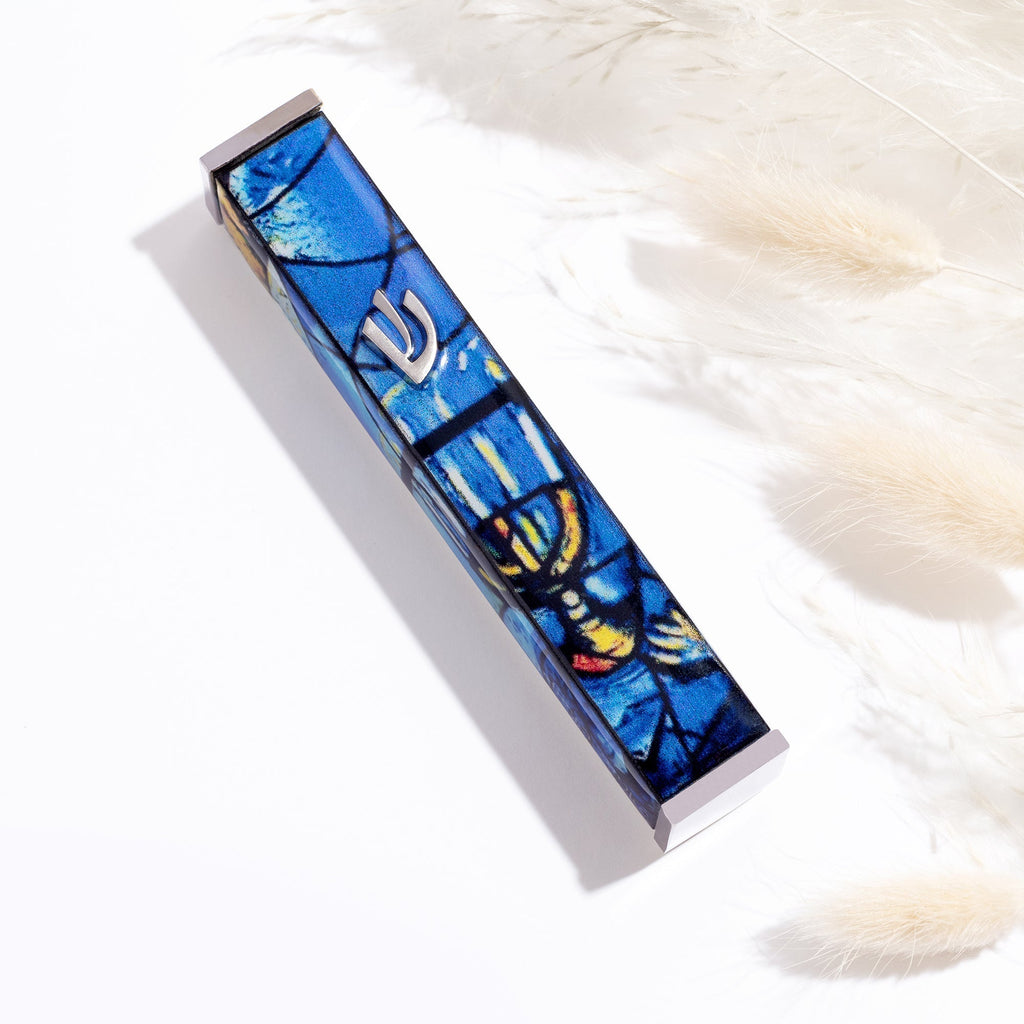 Decorative Stainless Steel Mezuzah Case – Chagall Series