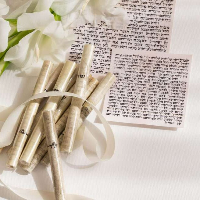 Handwritten Kosher Mezuzah Scroll – Authentically Written by Certified Sofer Stam