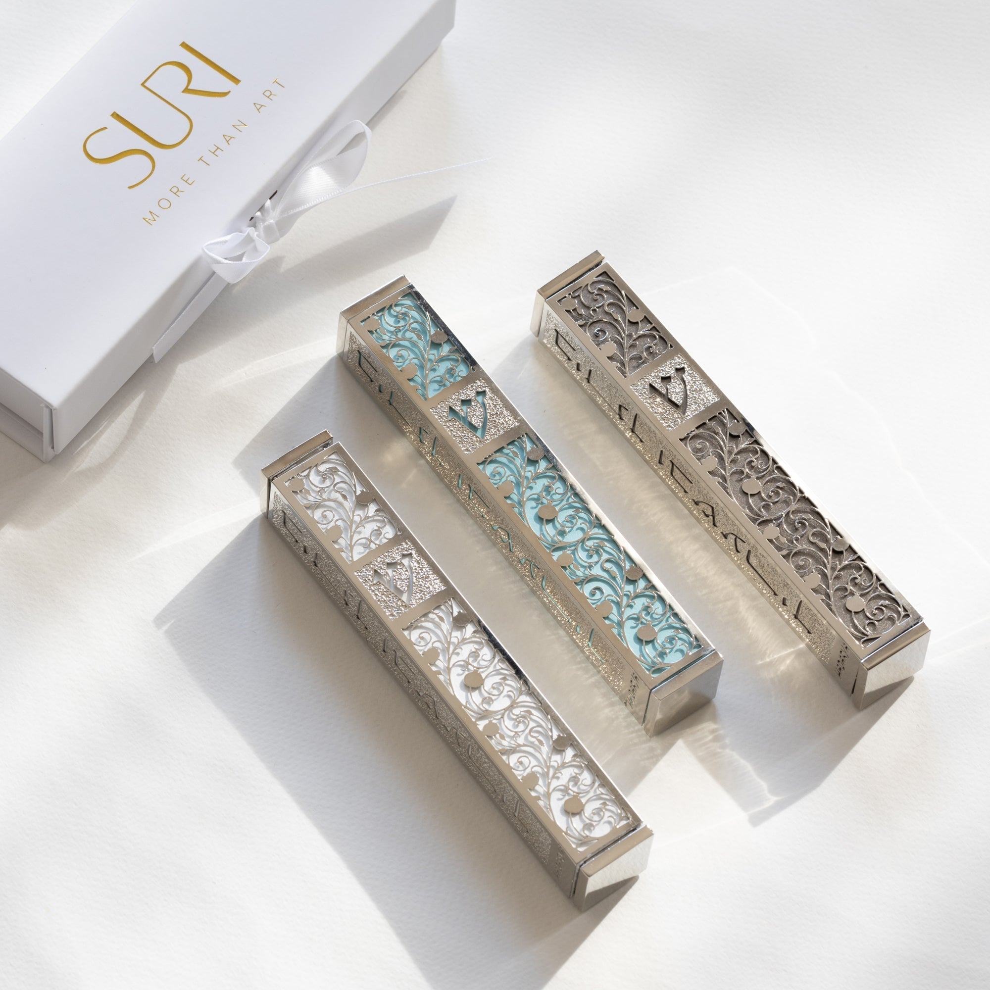 Luxury Modern Mezuzah for Door - Pomegranate Series