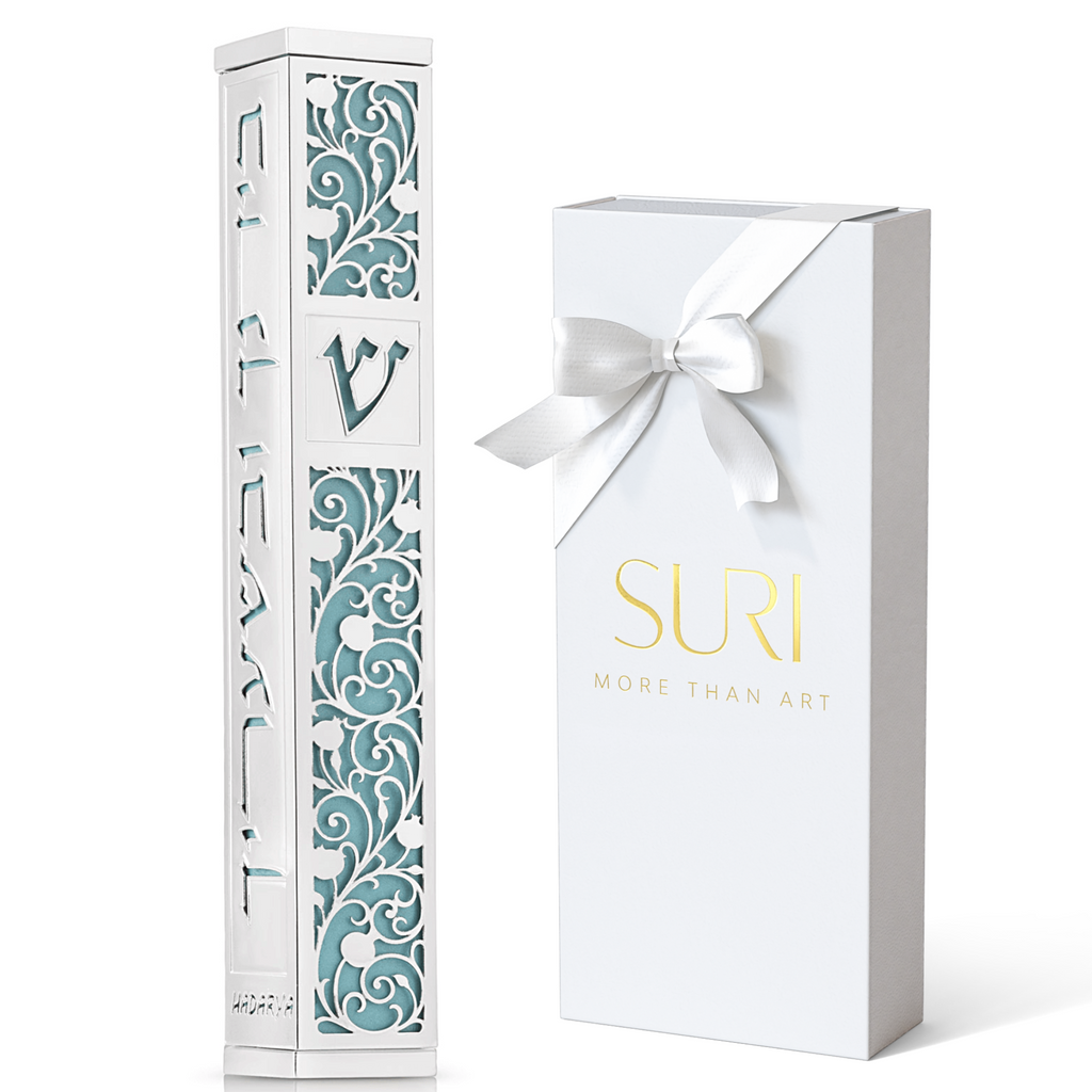Luxury Modern Mezuzah for Door - Pomegranate Series