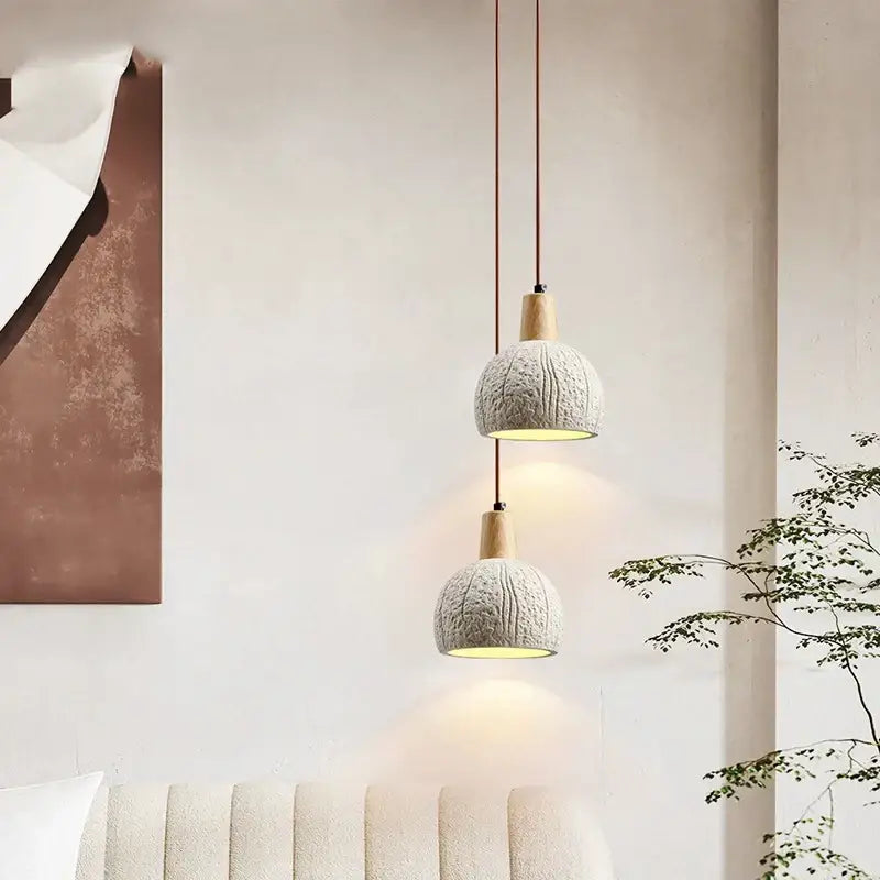 DecorBites™ Cement Chandelier LED Pendant Lamp for Bedroom, Dining Room, Hallway