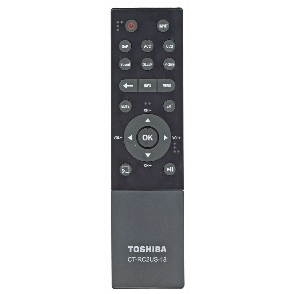 Toshiba CT-RC2US-18 CHROMECAST TV Remote Control - PK11V02360I