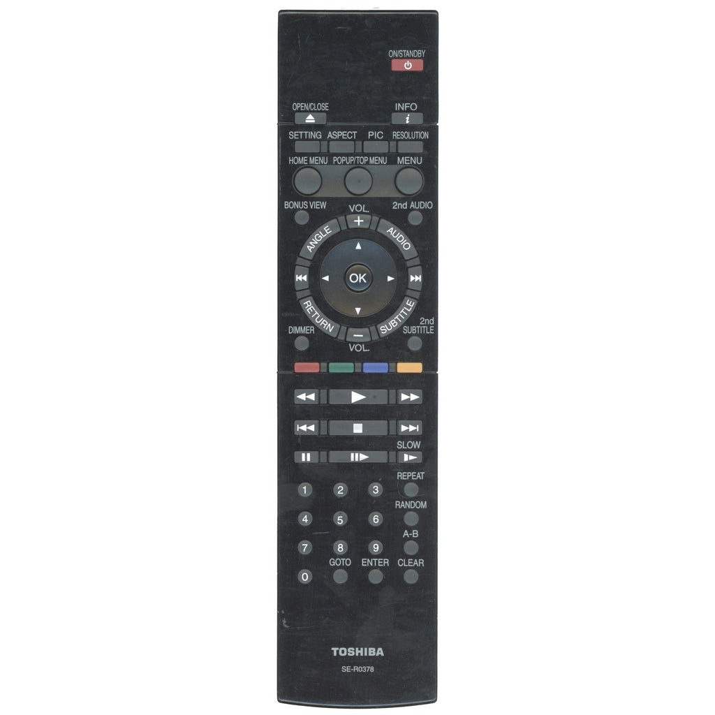 Toshiba SER0378 Blu-ray Remote Control - AH700767 SE-R0378