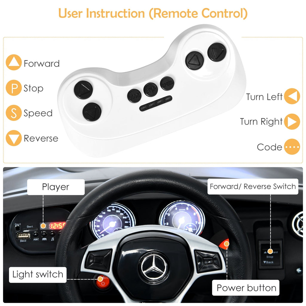 12V Electric Kids Ride On Car with Remote Control