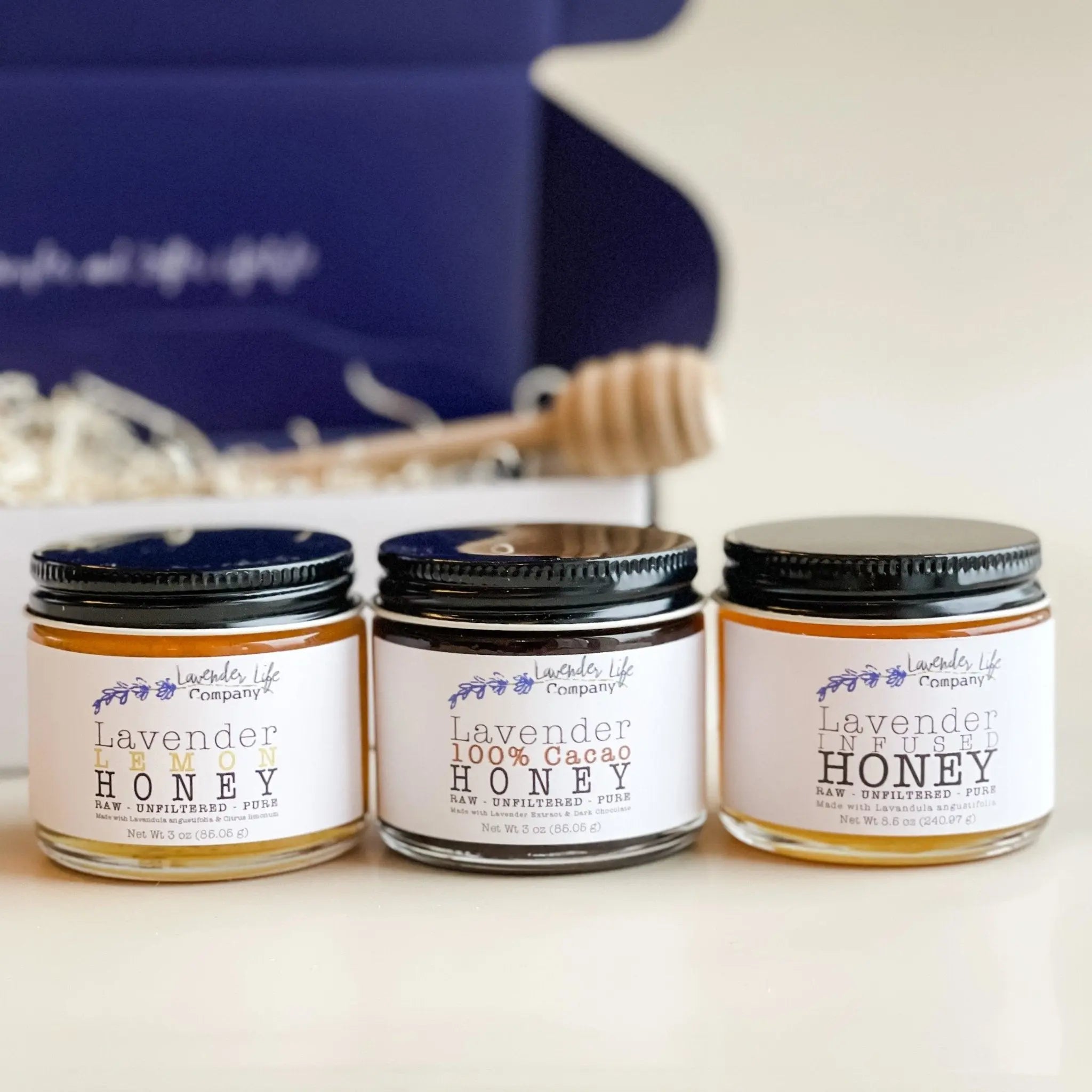 Trio Honey Gift Set — Lavender Gift
