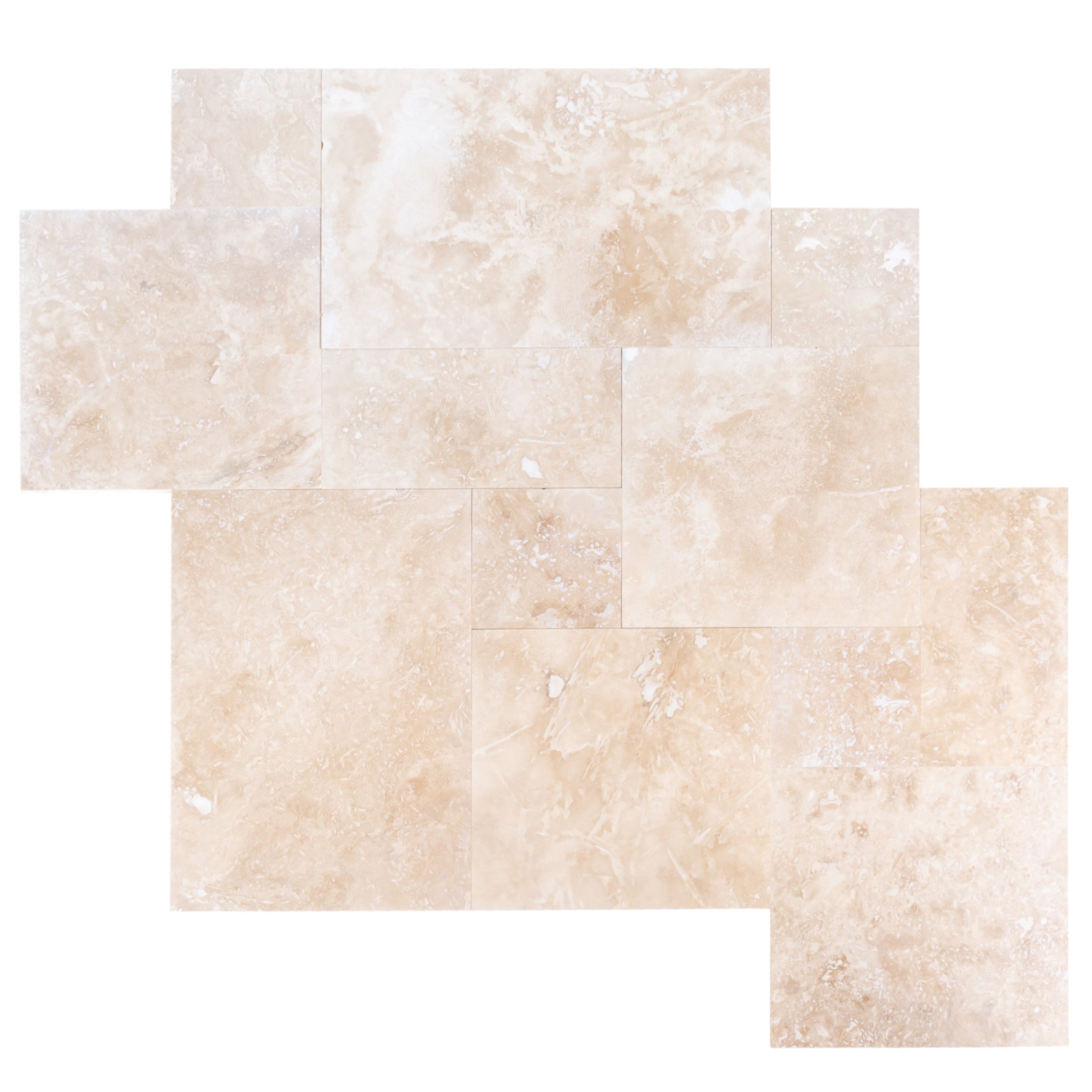 Travertine Tile Tuscany Beige French Pattern - Honed and Filled